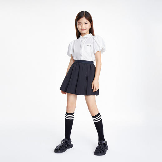 女童翻领短袖上衣夏季新款安奈儿童装EG621704 商品图3