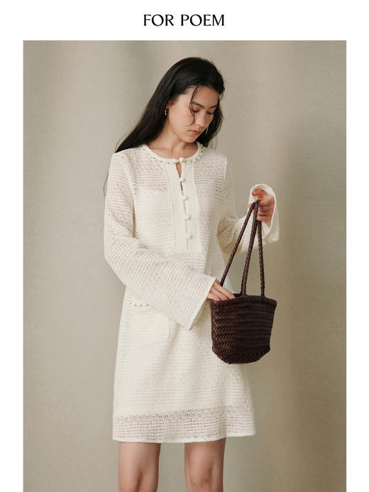 ForPoem 26/SS 原创设计钩针度假连衣裙 商品图3