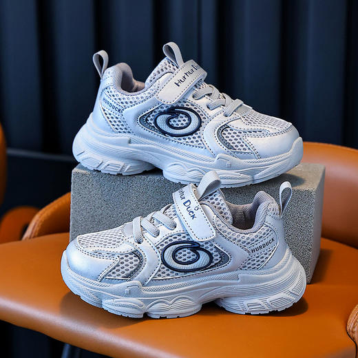 【小黄鸭】春夏季新款儿童老爹鞋男童女童运动鞋中大童亲子鞋潮酷大童鞋26-37 商品图4