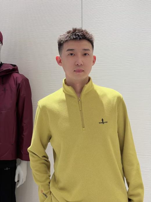 点此购买 比音勒芬春秋季男士半拉立领抓绒T恤 ss 340805 商品图7