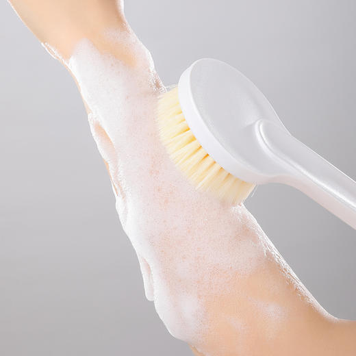 美丽雅搓背神器男女士轻松下泥 【36cm长柄】软毛洗澡刷 商品图4