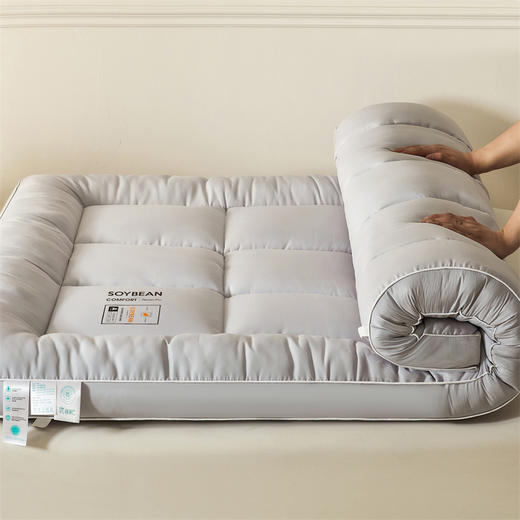 水漾家纺-宿舍单人床A类水洗棉立体软床垫床褥 商品图9