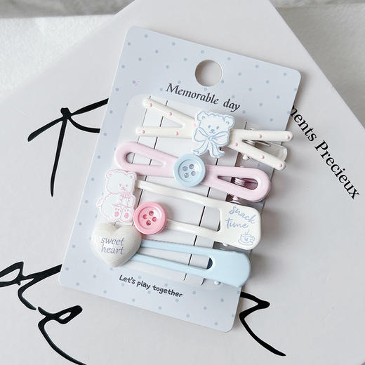 蓝粉小熊组合组合发夹（4个）-纪念日百货门店同款169096870 商品图1