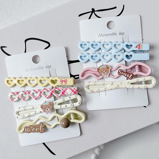 萌趣长型边夹组合发夹（4个）-纪念日百货门店同款169099051 商品图4