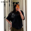 尘衣｜26SS男女同款猫咪大绣标纯棉短袖 商品缩略图0