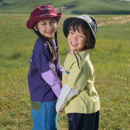 【100%棉 山系假两件糯糯T桖】棉花堂针织长袖T恤 A类面料  吸湿透气   不易起球   FA52152YX 商品图8