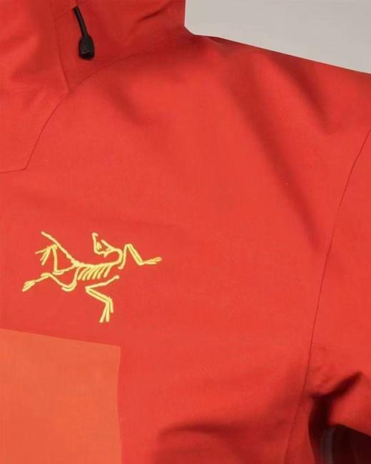 点此购买 始祖鸟男女款马年新春限定骏马刺绣图案GTX硬壳连帽防风防水滑雪衣冲锋衣 ggd 340777 商品图5