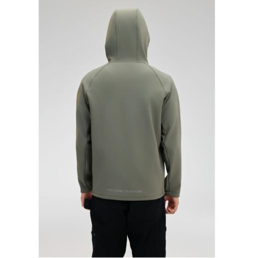 2026春秋季长袖防风防水连帽休闲弹力软壳外套春季夹克1Q1113101 商品图3