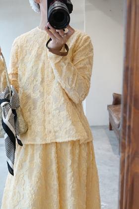 SUSURI 收腰圆领短衬衫