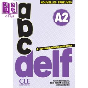 【中商原版】【法文版】法语备考用书 成人 Abc DELF A2 第三版 附线上模拟测试 新考试题型 法文原版