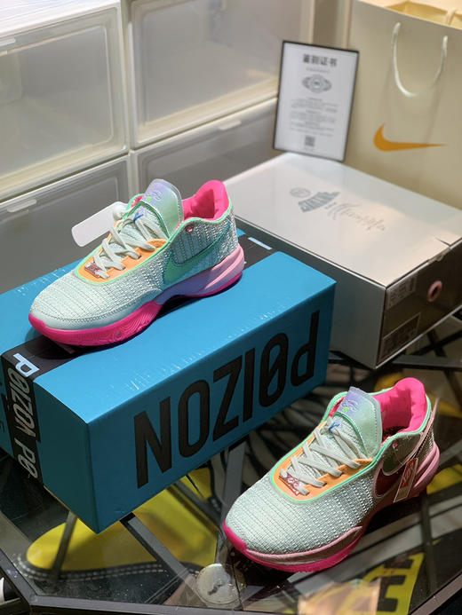 春季特惠💰430 Nk LeBron 20 "Violet Frost" 詹姆斯20 减震防滑耐磨 低帮 实战篮球鞋 男女同款 商品图2