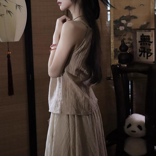 裁缝学苑AS638禅意棉纱外套挂脖吊带纸样飘逸半身裙打版裁剪图纸 商品图3