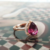 【天然正品】AU750玫瑰金镶钻镶天然水滴型紫牙乌2.519克拉石榴石戒指10.5*8.1MM（皆取最大值）16号（戒圈可改）270126NJS10 商品缩略图2