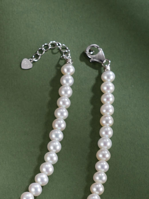 子佩集银S925珍珠惜王妃项链【ZXLY5.5-6MM】珠串2602 商品图5