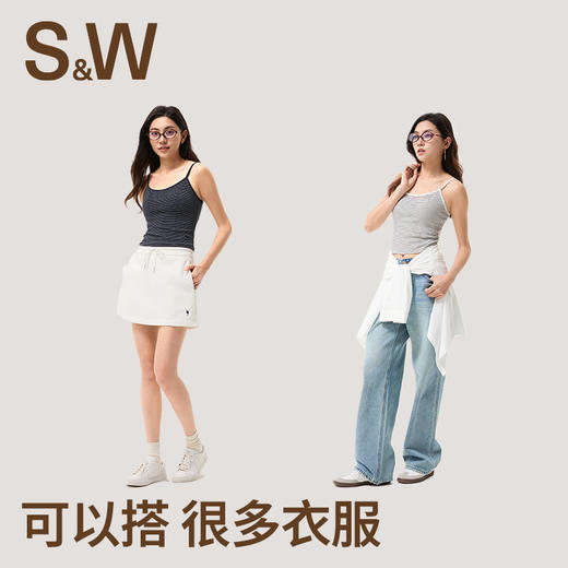 【SW速惟】复古条纹修身吊带运动背心内衣8305 商品图2