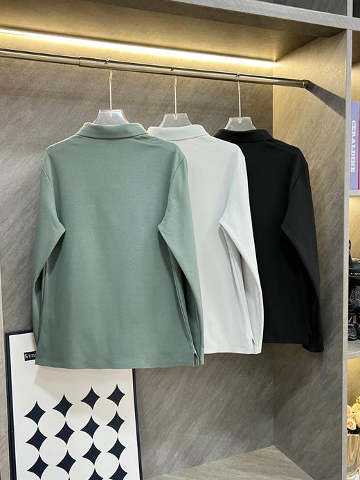 点此购买 可隆秋冬季男士加绒长袖POLO衫 ss 340796 商品图5