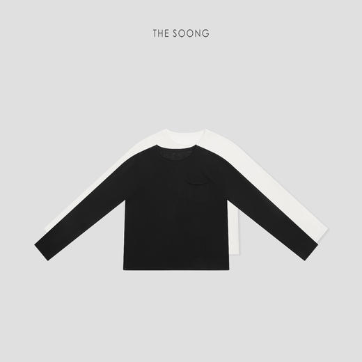 THESOONG|"极简主义"精纺纯羊毛糯感卷边口袋圆领外套HWMY8490 商品图6