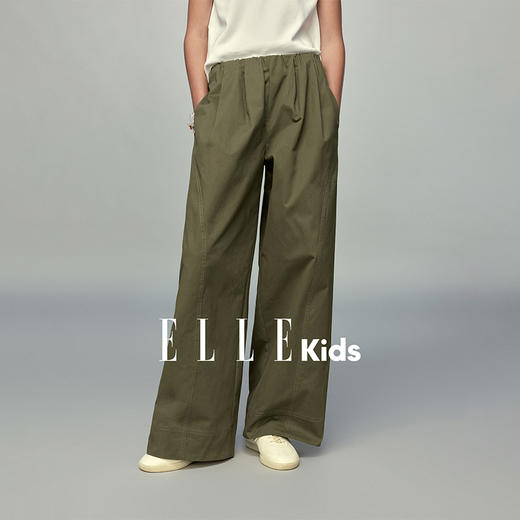 💕春3童装宽松不规则抽皱休闲长裤 商品图0