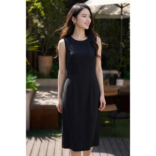 【通勤背心裙 内里薄绒】2026春季知性优雅修身显瘦包臀裙气质连衣裙4965 商品图3