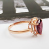 【天然正品】AU750玫瑰金镶钻镶天然水滴型紫牙乌2.519克拉石榴石戒指10.5*8.1MM（皆取最大值）16号（戒圈可改）270126NJS10 商品缩略图6