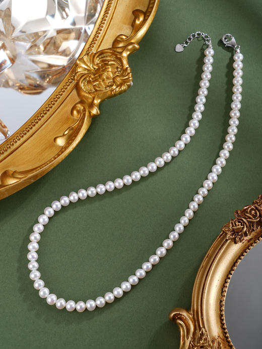 子佩集银S925珍珠惜王妃项链【ZXLY5.5-6MM】珠串2602 商品图7