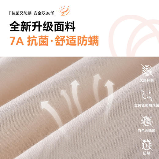 【100%棉 撞色长袖T恤 】棉花堂针织长袖T恤 7A抗菌  舒适防螨   微弹舒适  不易起球  FA52011YX 商品图2