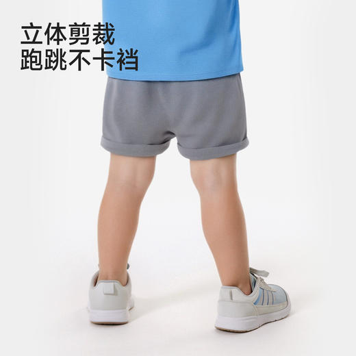 【耐磨抗造】英氏PP裤儿童裤子男童夏季薄款灰色短裤休闲百搭2026新款 商品图3