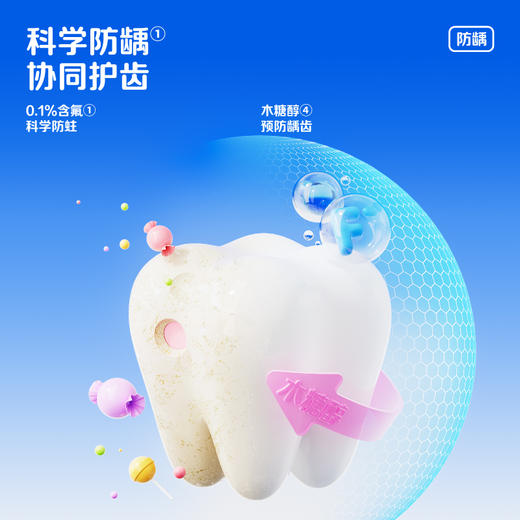 【新品上线】参半儿童防龋牙膏草莓酸奶味60g 商品图2