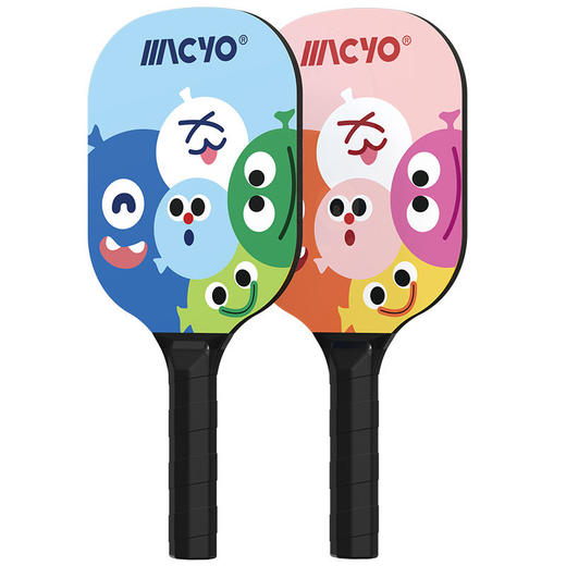 【零门槛  不受场地限制克快速上手的匹克拍】MACYO/麦克羊新款儿童匹克球拍优质杨木拍儿童pickleball匹克球比赛球 商品图4