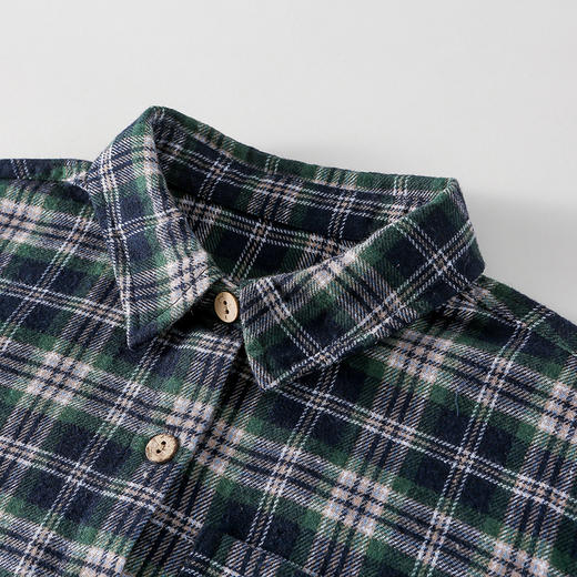 【经典格子衬衫】 棉花堂 梭织格子衬衫 A类   百搭 挺括有型    FD61071 商品图7