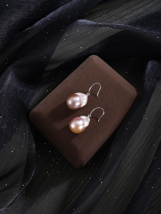 子佩集【华年潮韵‌】银S925珍珠惜王妃耳环【ZZEH003】巴洛克2602 商品图7