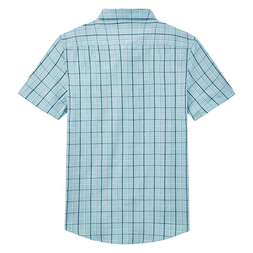 德鲨夏新款短袖格子衬衫男青年时尚休闲上衣男装打底衬衣 商品图3