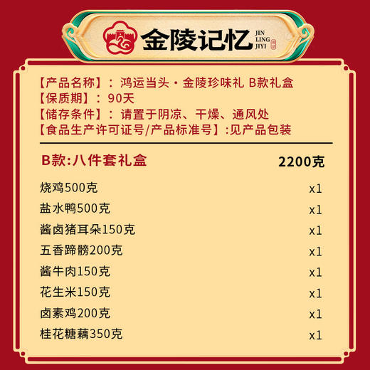 金陵记忆【鸿运当头·金陵珍味礼】 商品图5