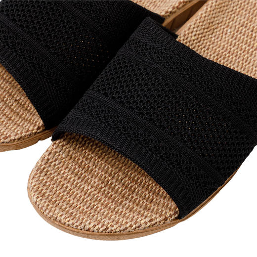 NITORI宜得利家居 室内日式女士拖鞋编织麻底居家拖鞋 商品图3