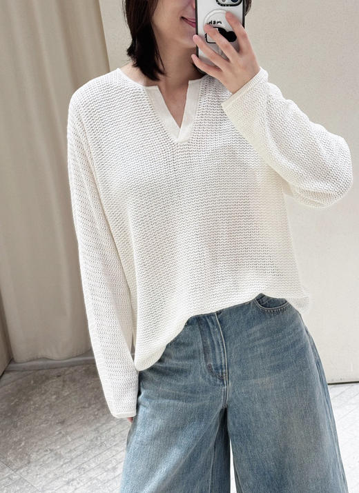 初九上新 开门红秒杀‼️小禾渠道圆正 女士宽松丝麻长袖上衣 商品图12