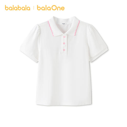 【balaOne】巴拉巴拉童装女童短袖t恤儿童2026新款夏装POLO衫甜美 商品图1