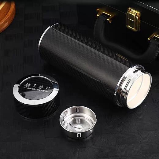 泉盛碳纤维保温杯中号白铬 商品图1