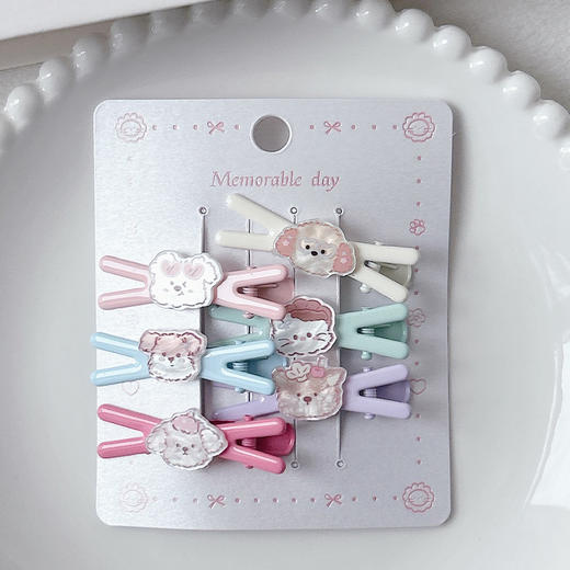 亮彩萌宠X型夹组合6支-纪念日百货门店同款169149097 商品图4