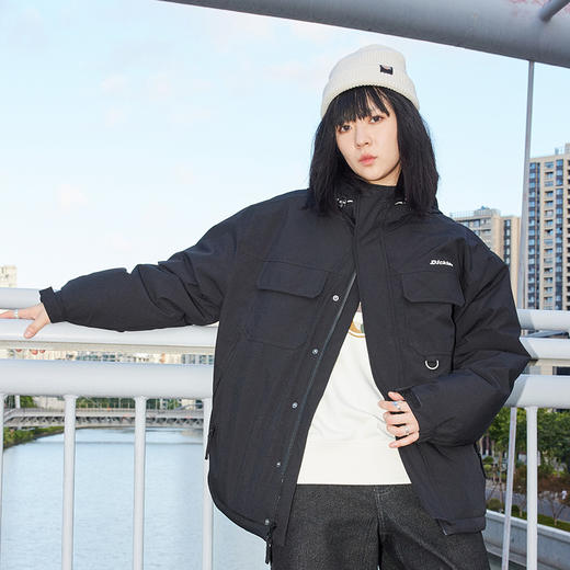 Dickies秋冬防风防泼水连帽羽绒服休闲宽松保暖外套男女情侣夹克DK0A87ZW 商品图4