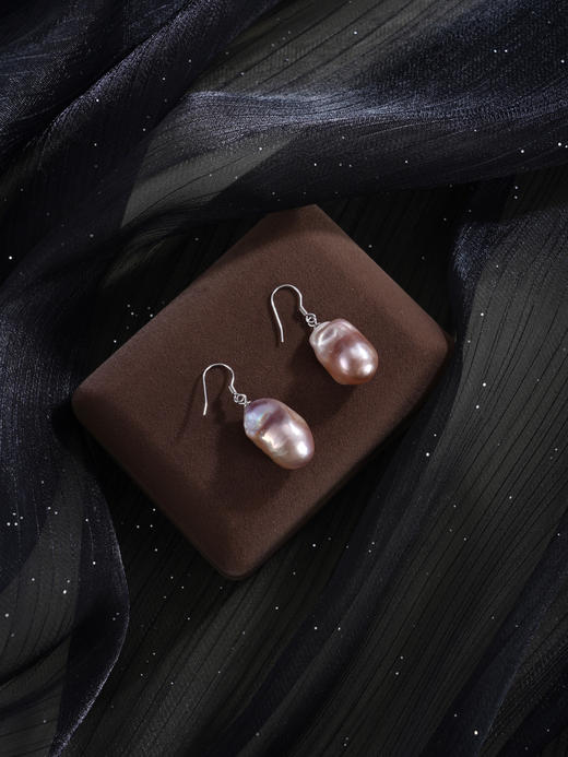子佩集【光年潮动‌】银S925珍珠惜王妃耳环【ZZEH002】巴洛克2602 商品图3
