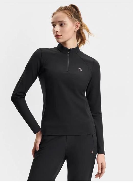 点此购买 斐乐春秋季跑步系列运动女士半拉链高领长袖针织衫 37 340770 商品图5