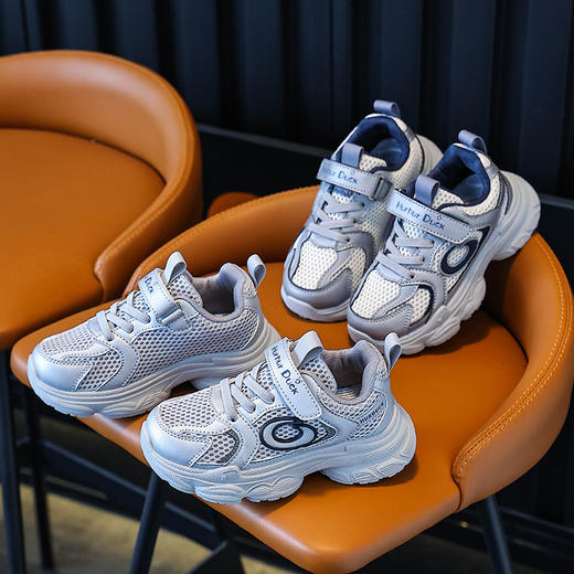 【小黄鸭】春夏季新款儿童老爹鞋男童女童运动鞋中大童亲子鞋潮酷大童鞋26-37 商品图6