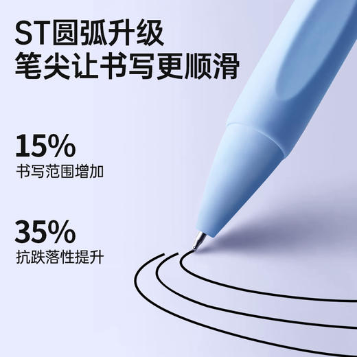 【MAYNOS果冻色刷题笔】 开学季刚需！ST精密笔尖书写顺滑 进口油墨速干不脏手 商品图1