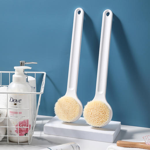 美丽雅搓背神器男女士轻松下泥 【36cm长柄】软毛洗澡刷 商品图6