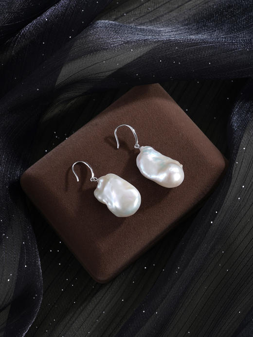 子佩集【时光涟漪‌】银S925珍珠惜王妃耳环【ZZEH001】巴洛克2602 商品图2