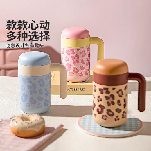 摩登主妇桌面保温杯带手柄泡茶杯茶水分离杯子女办公室水杯咖啡杯 商品图4