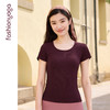 凡圣瑜伽贴合杯一体织短袖 F14310 商品缩略图14