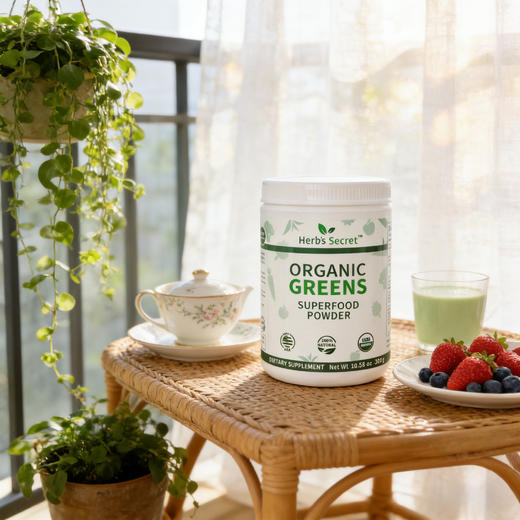 美国Herb’s Secret  SuperFood有機蔬果粉绿粉 300g 商品图2