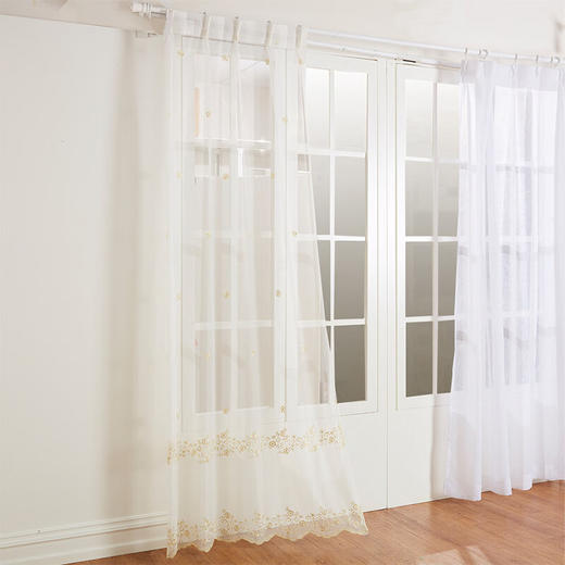 NITORI宜得利家居 简约大气窗纱阳台透气定制窗纱 马克拉美 舒米 商品图1