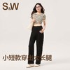 【SW速惟】 休闲复古女条纹修身显瘦时运动短袖 4236 商品缩略图3
